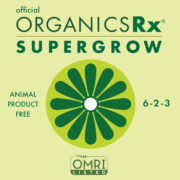 Official OrganicsRx Supergrow is a non-toxic, OMRI listed, dry water-soluble powder with no animal waste of synthetic chemicals added.